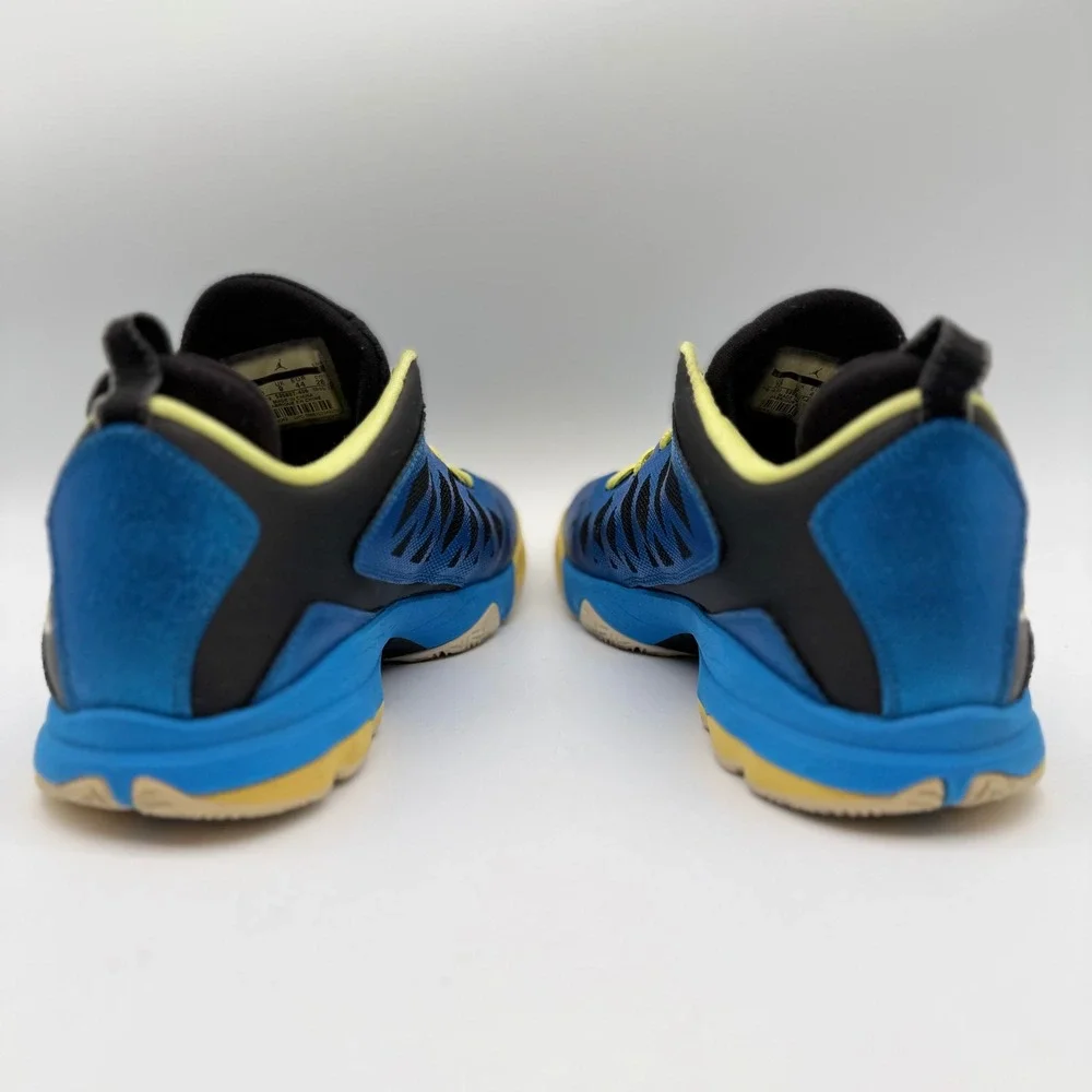 Jordan Mens 10 CP3.VI Nitro Pack Blue Yellow Basketball Shoes 535807-406